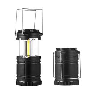 Linterna de camping LED a pilas, luz COB portátil para exteriores, de emergencia, con gancho y 3 pilas AA incluidas - Product Image 3