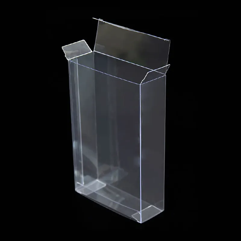 Boîte plastique pliable carrée en PVC PP vinyle pour animaux de compagnie, emballage alimentaire, cube d'acétate transparent, petite boîte en plastique transparent
