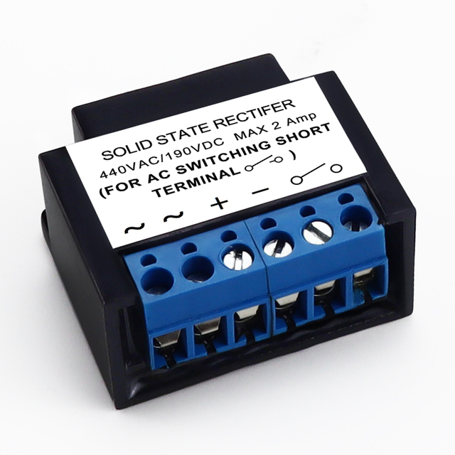 SNXRON Hole Bridge Rectifier Solid State Motor Brake 230VAC/90VDC 5A 440VAC/190VDC 2A 1000V Reverse Voltage Multi-Speed Motors