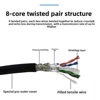 Câble Ethernet industriel à 5 paires torsadées, haute flexibilité, résistant à la flexion, conducteurs en cuivre sans oxygène (2), câble adapté