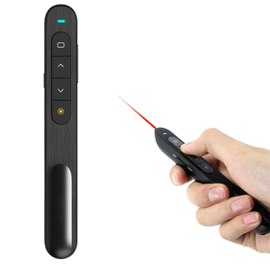 Không dây Presenter Red <span class=keywords><strong>Laser</strong></span> trang chuyển bút điều khiển âm lượng PPT trình bày USB 2.4Ghz PowerPoint trỏ chuột từ xa - Product Image 1