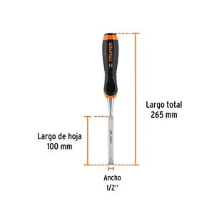 Cincel BOX 3 con mango de 1/2 pulgada y agarre cómodo, TRUPER - Product Image 2