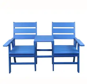 厂家批发阿迪朗达克椅子套装树脂塑料户外长凳公园