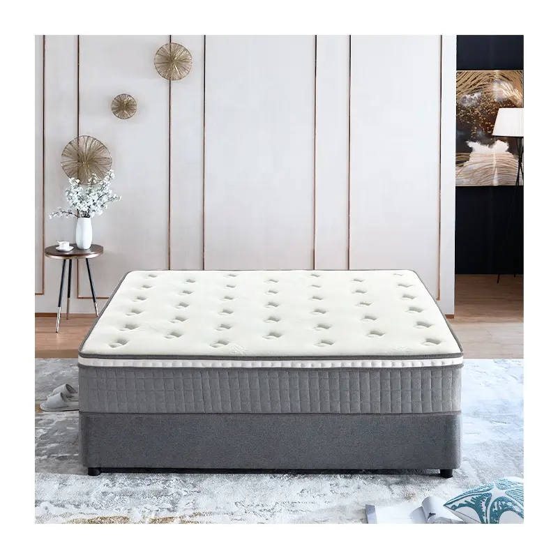 Wholesale rolling up memory foam queen size top quality spring mattress for back pain