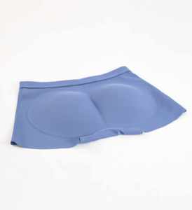 Sous-vêtements thermiques pour <span class=keywords><strong>homme</strong></span>, taille haute, sculptant l'abdomen, respirant, tricoté, 100% polyester, maille large, culotte releve-fesses - Product Image 4