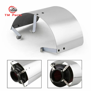 Không khí lạnh intake Cone thể thao Lọc Bìa thép không gỉ nhiệt lá chắn phổ tự động intake nhiệt lá chắn bụi lá chắn neo-chrome - Product Image 4