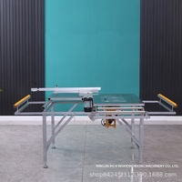 Scie à panneaux électrique sans poussière 220V 5kW pour le travail du bois et la menuiserie, scie à table à double glissière dissimulée JT280
