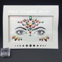 Autocollants et peintures pour le visage et le corps, style tatouage, avec strass, cristaux et pierres précieuses personnalisées, pour femmes, pour fêtes, au design unique et tendance