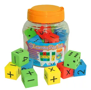 도매 개인 라벨 다채로운 EVA 주사위 수학 교육 완구 어린이 교육