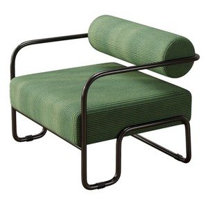 Échantillon gratuit de salon de luxe moderne <span class=keywords><strong>Fauteuil</strong></span> de détente en velours côtelé avec pieds en <span class=keywords><strong>métal</strong></span> <span class=keywords><strong>noir</strong></span> - Product Image 1