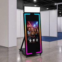 Miroir Magique Intelligent pour Selfie, Cabine Photo avec Miroir de 60 pouces et Écran Tactile LCD de 43 pouces, Machine Photo avec PC I5, Stock US, Prise en charge du retrait