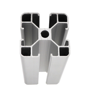 Industrial Aluminum Profiles 40mm European Standard 6063 Alloy Anodized For Woodworking Machinery Frames - Product Image 3