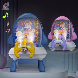 Chengji nueva máquina educativa divertida receptora de frijoles juguete eléctrico musical de dibujos animados espacio cohete bola catcher para niños - Product Image 2