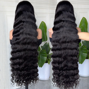 Peluca Rizada Birmana Natural India, Peluca Frontal de Encaje HD Completo de 30 Pulgadas, Venta al por Mayor, Peluca de Cabello Humano Virgen Peruano Natural 12A Sin Pegamento - Product Image 3