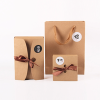 Boîte de papier kraft pour la cuisson Boîte d'emballage pour biscuits aux bonbons Tartes aux oeufs Nougat Boîte d'emballage pour gâteau et collation