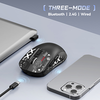 Souris sans fil T-WOLF X4, souris de jeu BT, e-sport, longue durée de vie de la batterie, souris légère tri-mode, souris ergonomique 6D pour ordinateur portable, rechargeable