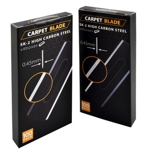 Carbon Steel Slotted <b>Round</b> Corner Double Edge <b>Carpet</b> Knife Blades - Product Image 6