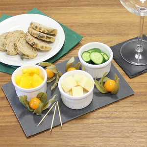 Plateau en <span class=keywords><strong>ardoise</strong></span> naturelle, tapis de spot en <span class=keywords><strong>ardoise</strong></span> naturelle et <span class=keywords><strong>assiette</strong></span> de Buffet - Product Image 5