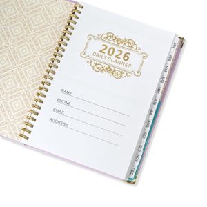 Planificador <span class=keywords><strong>semanal</strong></span> mensual personalizado 2026, A5 logotipo impreso, diario de bienestar, Agenda diaria, objetivos de positividad, cuaderno para estudiantes escolares - Product Image 3