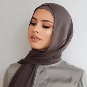 Schlussverkauf individuelle schlichte Rayon Modal Hijab beliebte muslimische weiche Schals Mode Damen Schale für Dame