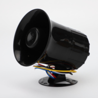 Klakson Mundur Truk CHSKY 25W 12V-36V Tahan Air dan Debu Warna Hitam dengan Tweeter Bahan ABS 108dB