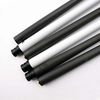 Taco de Billar de Carbono de Alta Calidad en Oferta, 147 cm, Interfaz de Acero Inoxidable, Firme y Ajustado, Punta de 11.5 mm/12.5 mm, Profesional para Snooker