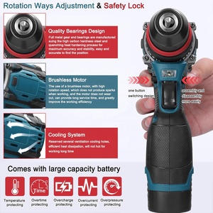 Taladro <span class=keywords><strong>Atornillador</strong></span> Eléctrico MARS 18V 2 en 1 de Litio, 45 Nm de Torque, 1500 RPM, 2 Baterías Recargables, Herramienta Eléctrica para el Hogar y Muebles - Product Image 4