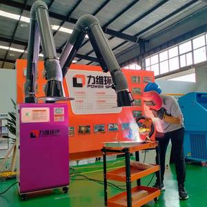 Évacuateur de fumée de soudage autonettoyant CE, collecteur de poussière avec deux tuyaux d'aspiration - Product Image 1