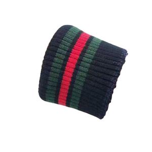 Venta al por mayor precio de fábrica personalizado respetuoso del medio ambiente lana invierno primavera gran oferta productos collares rayas gruesas Color costilla puños de punto - Product Image 1