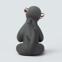 Benutzer definierte Galvanik Farbe Kunst Harz Figuren, Sammlerstücke Chrom Harz Figuren Statuen, Harz Figuren Spielzeug Hersteller