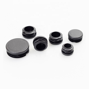 Embouts ronds en plastique noir pour tubes, pour meubles et quincaillerie, fabriqués en Chine - Product Image 1