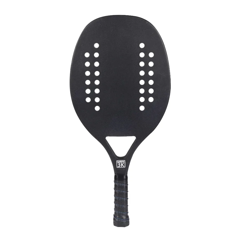 Custom High Quality Full Carbon 3K Fiber Rough Surface Professional Beach Tennis Racket for Men and Women