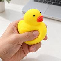 Jouet éducatif écologique en TPR, canard jaune, rebond lent, sûr et souple