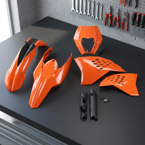 Pour KTM EXC 125 2009-2011 Kit complet en plastique OEM 09-10 support de phare Motocross Style moto pièces ABS PC matériel Air - Product Image 3