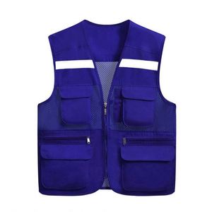 Chaleco de Seguridad Personalizado con Logotipo, Tallas Grandes, Transpirable, Ecológico, Unisex, Color Personalizado, Venta al Por Mayor, para Fotógrafos y Pescadores - Product Image 4