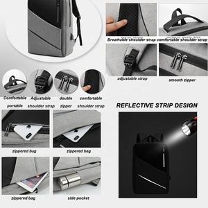 Tùy Chỉnh Kinh Doanh Bền Du Lịch Không Thấm Nước Biểu Tượng Tùy Chỉnh Ba Lô Thiết Kế Ba Lô 15.6 Inch Thiếu Niên Máy Tính Xách Tay Ba Lô Với USB - Product Image 3