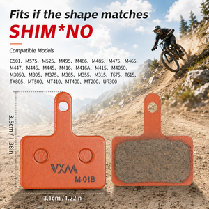 Plaquettes de frein en céramique et métal VXM, puissance de freinage élevée, résistantes à la pluie, silencieuses, plaquettes de frein à disque pour VTT, pour tout-terrain extrême - Product Image 2