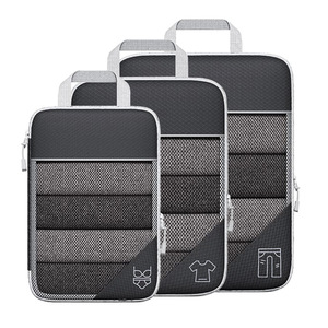Kit de bolsas de viaje impermeables de estilo moderno, conjunto de bolsas de equipaje portátiles con cierre de cremallera transpirable, organizador de ropa para viajes - Product Image 4