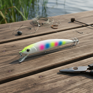 เหยื่อปลอมแบบจมน้ำสำหรับ<span class=keywords><strong>ปลา</strong></span>ฉลาม <span class=keywords><strong>ปลา</strong></span>กระเบน เหยื่อตก<span class=keywords><strong>ปลา</strong></span>แบบลอยน้ำ วัสดุ ABS เหยื่อแข็งประดิษฐ์พร้อมตะขอเกี่ยวกุ้ง สำหรับ<span class=keywords><strong>ปลา</strong></span>ทะเล - Product Image 1