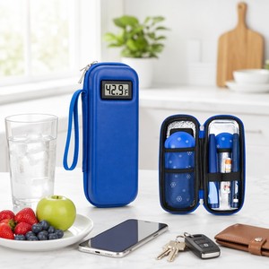 Estuche Refrigerante Aislado de EVA para Insulina con Pantalla de Temperatura, Organizador de Viaje, Almacenamiento, Personalizable con Nuevo Logotipo, Venta al por Mayor OEM a Granel - Product Image 5