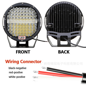 ไฟทำงาน LED ทรงกลมขนาด 9 นิ้ว ยี่ห้อ Qideguan กำลังไฟ 55 วัตต์ ความสว่าง 6000 ลูเมน สำหรับติดตั้งกันชนหน้ารถยนต์ พร้อมฟังก์ชั่นไฟแฟลช - Product Image 5