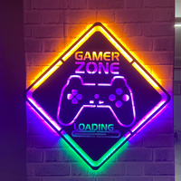 Insegne al Neon LED Personalizzate dal Produttore, Decorazione Murale, Illuminazione per Sala Giochi, Insegne Elettroniche in Acrilico, Insegna al Neon LED Personalizzata, Dropshipping