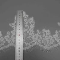 Dentelle extensible florale en nylon et élasthanne de 17 cm, directement de l'usine, pour lingerie et vêtements de mariée
