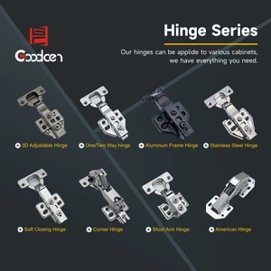 Goodcen <span class=keywords><strong>3D</strong></span> Đồ Nội Thất Bản Lề Đóng Mềm 35Mm Cup 6-Lỗ Tấm Đen Súng Bisagras Para Mueble Thủy Lực Bản Lề Cho Tủ - Product Image 6