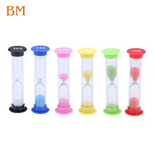 Quà tặng sáng tạo trẻ em nhựa đồng hồ cát <span class=keywords><strong>30</strong></span> giây 1 2 3 <span class=keywords><strong>4</strong></span> 5 phút đầy màu sắc cát hẹn giờ đồng hồ cát - Product Image 3