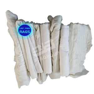 RTS 100% riutilizzati stracci in lamiera bianca l'uomo del panno 1.5kg sacchetto di stracci bianchi da negozio di stracci bianchi - Product Image 1