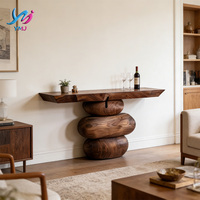 Console moderne de luxe en bois massif de style européen, couleur personnalisable, pour appartement, hôtel, salles à manger, salon, écologique et durable