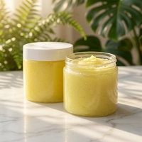 Crème exfoliante pour le corps à l'arôme naturel personnalisé, enrichie en vitamine C, blanchissante, au citron, pour usage domestique