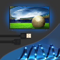 Tira de Luz LED para Retroiluminación de TV de PVC con Control por Aplicación y USB de 5V, con Regulador de Intensidad, 1m
