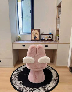 Fauteuil d'appoint en peluche blanc pour enfants, chaise de lecture douce pour chambre et salon - Product Image 3